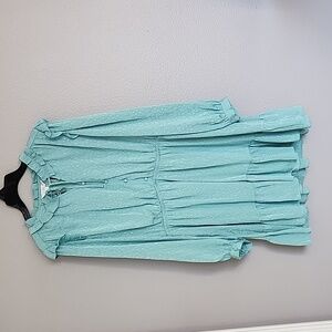 LC Lauren Conrad Ruffle Neck Dress/ XL